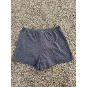 HYFVE Lounge Shorts Womens Size S blue Ribbed Knit Drawstring Waist thumbnail 3
