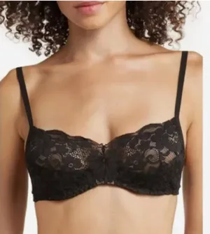 We Are HAH | Free People Black Lace Hook Up Bra Lingerie, Fits Sizes B30-38 thumbnail 1