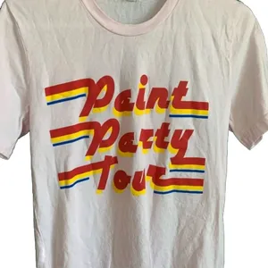 Bella Canvas Paint Party Tour T-Shirt Women Size Small 2019 Pink Tee Graphic Top Summer Funky thumbnail 3