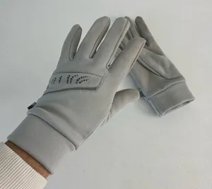 Women’s‎ light gray active athletic driving golf sport gloves large/XL thumbnail 1