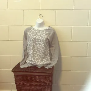 - Leopard print gray sweater Ann Taylor loft small thumbnail 4