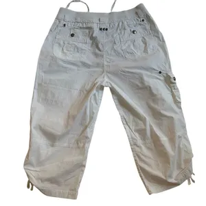 Bay Studio white capri Jogger size 8 Gray thumbnail 2