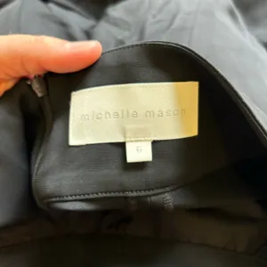 Michelle Mason Women's Size 6 Drape‎ Black Dress Pants Trousers thumbnail 4