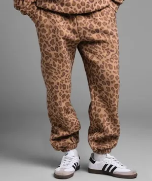 •NEW• CMFRT Womens minimalist Straight leopard sweatpants • Size XL thumbnail 1