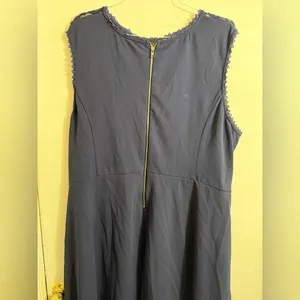 Speechless Navy Blue Lace-Trim A-Line Dress Size‎ 24 thumbnail 5