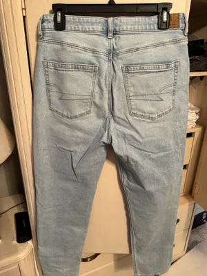 American Eagle Light Blue Mom Jeans thumbnail 2