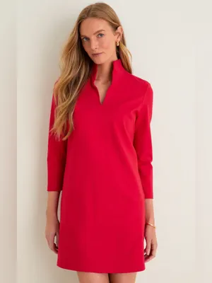 NWT Tuckernuck 3/4 Sleeve Ponte Clifton Dress in Red Size XS thumbnail 11