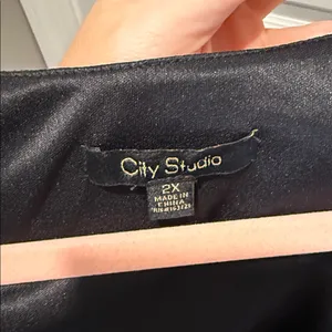 City Studio Black Velvet Mesh Sleeve Bodycon Dress Size 2X‎ NWT Whimsigoth Y2K thumbnail 8
