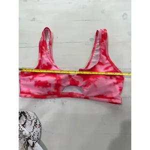 Lot of 2 bikini tops Tie Dye pink and Snake Print Small‎ thumbnail 5