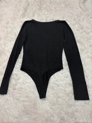 Abercrombie soft af long sleeve bodysuit thumbnail 2