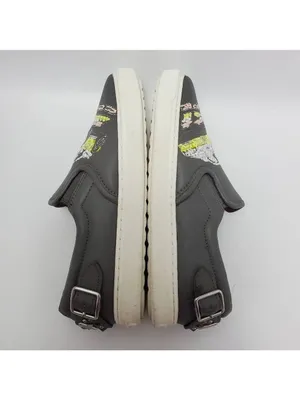 Coach Slip On Shoe C103 Sequin Studded Buckle Gray Sneakers Pointy Toe Sz 6.5 B thumbnail 8