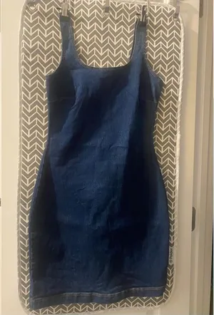 Derek Heart Denim Dress Size S 4 thumbnail 1