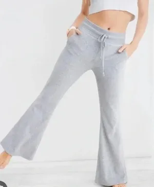 Aerie Kick-It Flare Velour High Waisted Pant thumbnail 1
