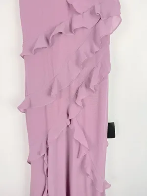 NWT Lulus Fancy Sweetness Lavender Ruffled Lace-Up Sleeveless Maxi Dress XXS thumbnail 4