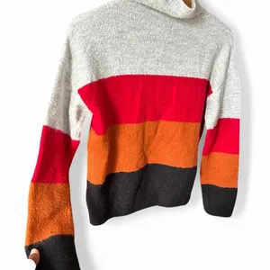 Mock Neck Sweater U.S. Polo Assn Colorblock Après Ski Retro Preppy Size Small thumbnail 7