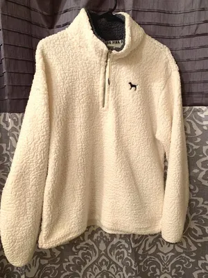 PINK - Victoria's Secret Sherpa Quarter Zip thumbnail 1