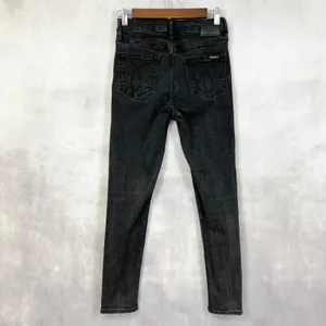 Calvin Klein Womens Jeans Size 4 High Rise Jegging Black Classic Minimal Stretch thumbnail 2