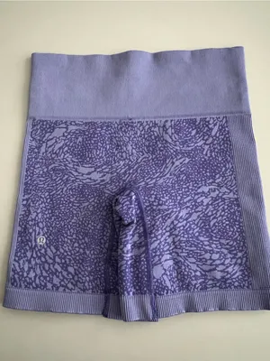 Lululemon sculpt purple biker yoga running shorts thumbnail 2