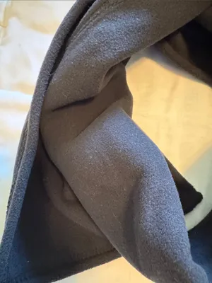 Lands' End Men's Charcoal Fleece Scarf thumbnail 4