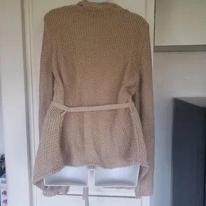 Women's The limited Beige/Khaki Sweater with Belt Size Large thumbnail 2
