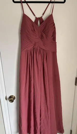 Azazie Bridesmaid Dress Dessert Rose Haleigh thumbnail 1