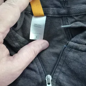 Lucy 1/2 Zip Gray Hoodie S thumbnail 3