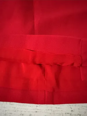 Alice + Olivia Red Asymmetrical Wrap Mini Skirt Poppy Red thumbnail 10