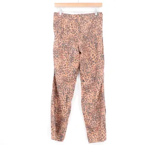 Aerie Leopard Print Relaxed Drawstring Pants Brown Animal Print XS Regular thumbnail 5