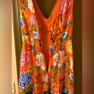 Anthropologie Painterly Open-Back Midi Dress in Watercolor Floral thumbnail 9
