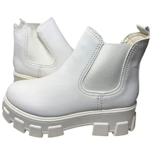 Circus by Sam Edelman Platform White Lug Sole Chelsea Boots Women's‎ size 7 thumbnail 1