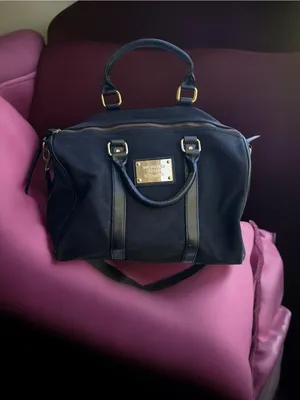 Victoria's Secret Black Canvas Weekend Travel Duffel Bag thumbnail 2