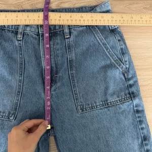 Altar'd State 25 Cargo Mid‎ Rise Jeans Stone Medium Wash Relaxed Baggy Grunge thumbnail 7