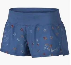 Nike NWT  blue patterned running shorts thumbnail 1