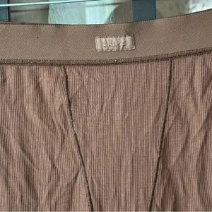 SKIMS modal Ribbed boxers boyfriend jasper high waisted shorts lounge logo thumbnail 3
