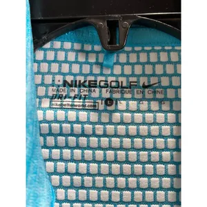 Nike Golf Dri-Fit blue quarter zip sweatshirt with subtle horizontal stripes thumbnail 7