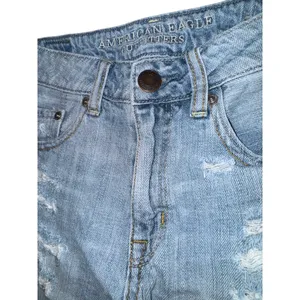 American Eagle Cut Off Jean Shorts High Rise Festival Size‎ 0 Distressed Grunge thumbnail 3