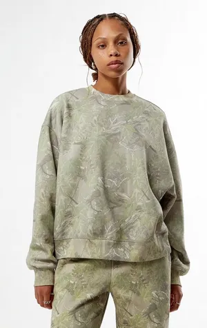 Pacsun Tree Camo‎ Crew Neck Sweatshirt Size XL thumbnail 1