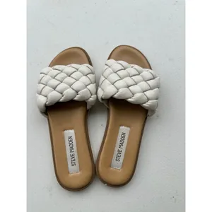 Steve Madden Women's Paislee Chunky Woven Braided Slide Flat Sandals 6 thumbnail 2