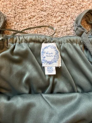 Blue Rain Olive Green Wide-Leg Ruffle Jumpsuit thumbnail 2