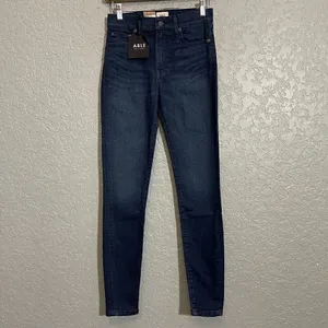 ABLE High Rise Skinny Jeans Blue Size 24 thumbnail 3