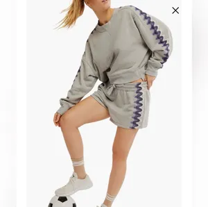 Free People✨ Feeling Wavy Cotton Blend Shorts thumbnail 4
