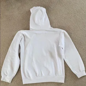 Gildan White Hoodie with Blue Greek Letters thumbnail 3