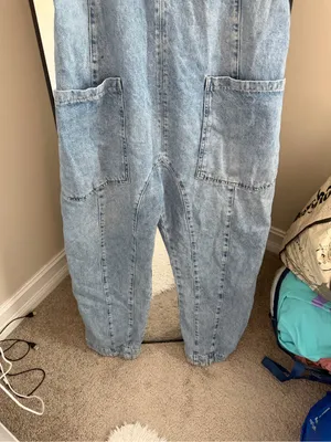 We The Free Free People High Roller Denim Jumpsuit thumbnail 4