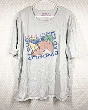 Lucky Brand White‎ Pink Floyd Graphic Print Tee thumbnail 1