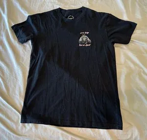 Last Call Co Unisex Graphic T-Shirt “Love Will Tear Us Apart” Size Medium thumbnail 1