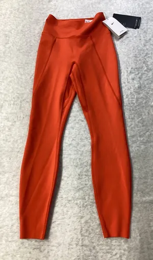 Nike‎ Universa Dri-FIT Womens High Rise 7/8 Leggings Orange HQ6813-633 XXS NEW thumbnail 1