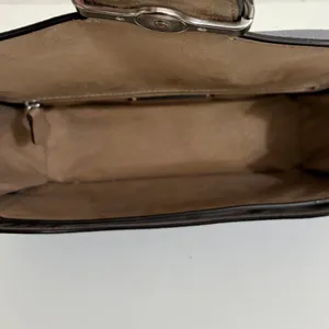 COACH Morgan CL461 Grey Mist Pebble Leather Shoulder Bag Silver Hardware thumbnail 10