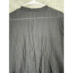 COS Seersucker Boxy Minimalist Half Sleeve Button Up Top Size Small Casual thumbnail 4