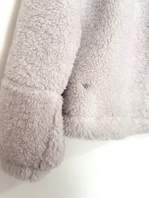Lululemon Cinchable Fleece Zip Up Jacket in White Opal Size 4 thumbnail 10