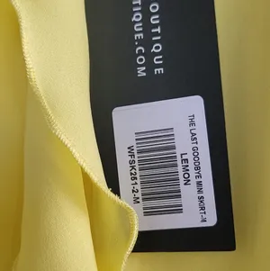 NWT! White Fox Yellow Lemon The Last Goodbye Mini Skirt M thumbnail 6